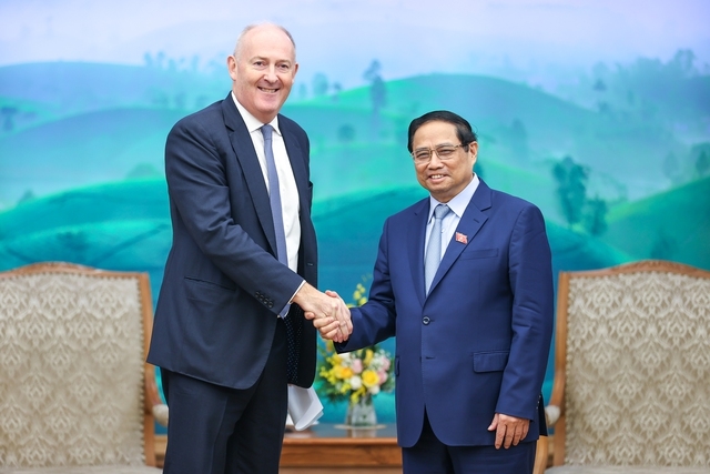 Thủ tướng Chính phủ Phạm Minh Chính tiếp Chủ tịch Tập đoàn John Swire&amp;Sons