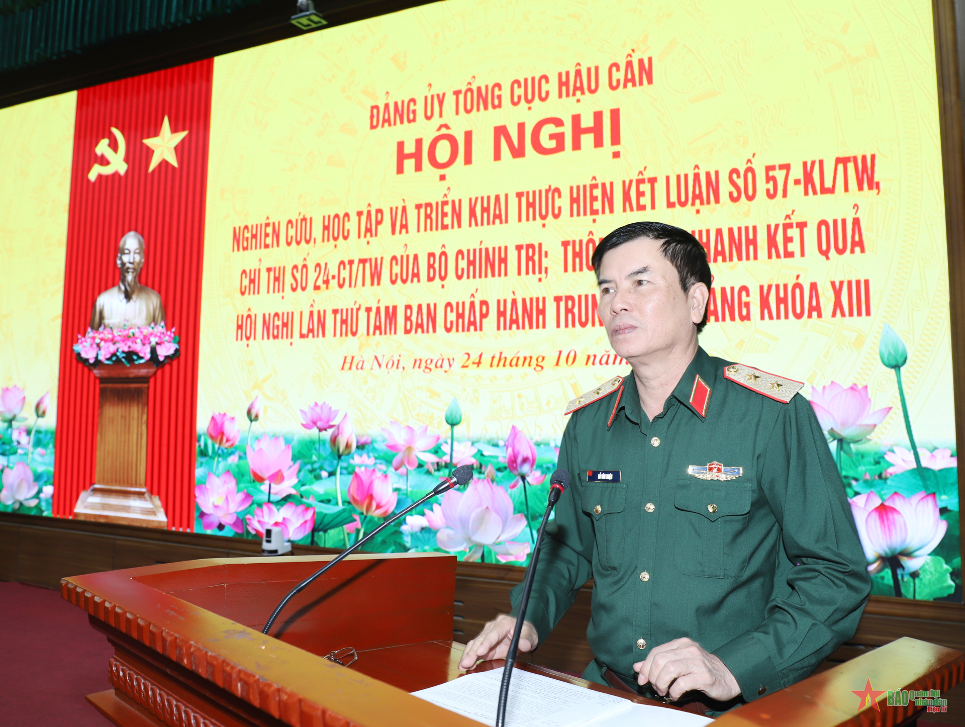 Đảng ủy Tổng cục Hậu cần quán triệt các kết luận, chỉ thị của Trung ương