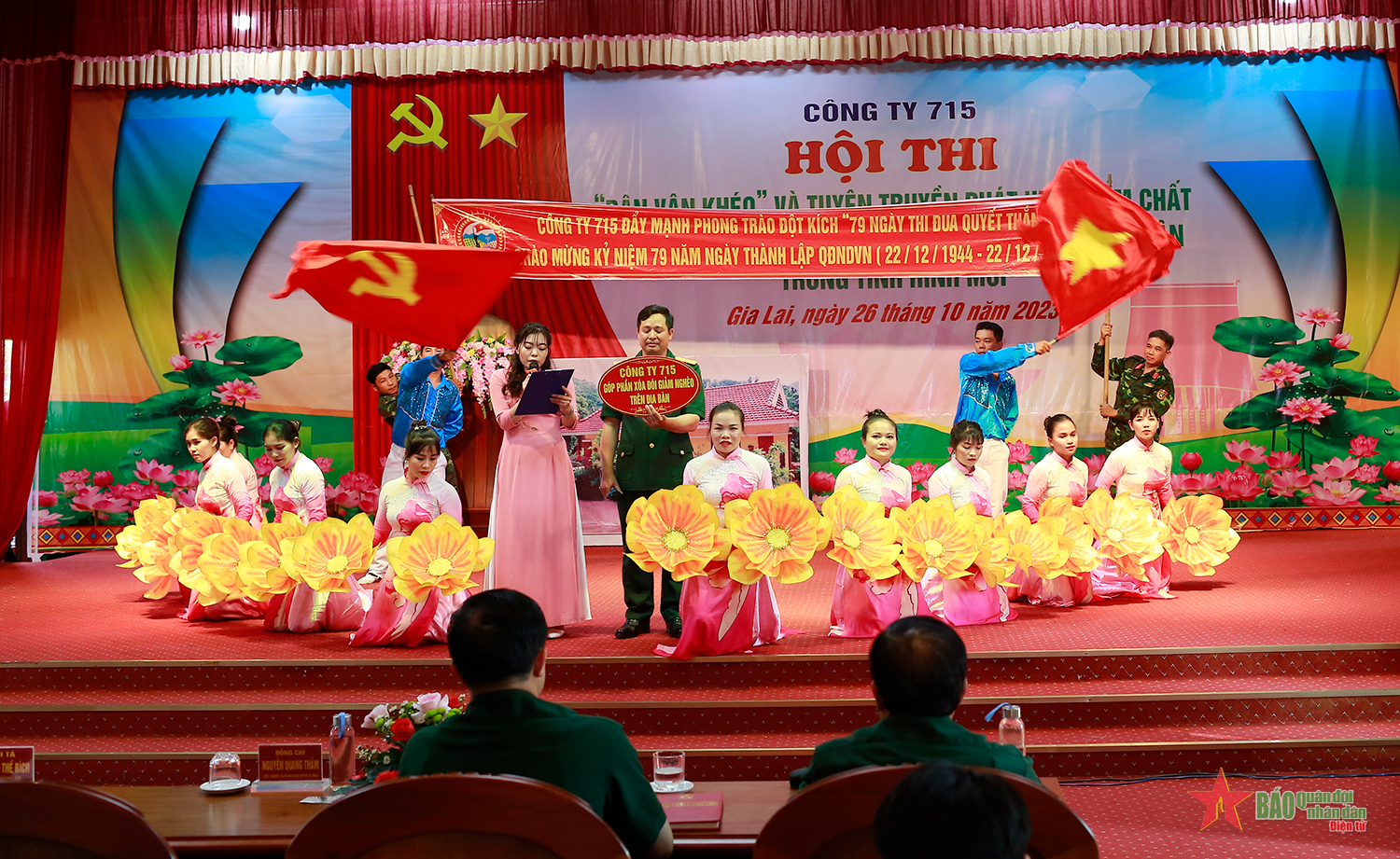 Công ty 715 tổ chức hội thi “Dân vận khéo” và tuyên truyền về phát huy phẩm chất Bộ đội Cụ Hồ