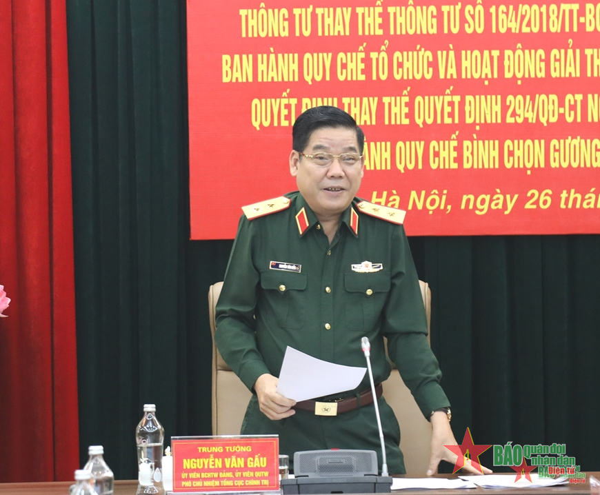 Hội thảo về thay thế Thông tư 164 của Bộ Quốc phòng và Quyết định 294 của Tổng cục Chính trị