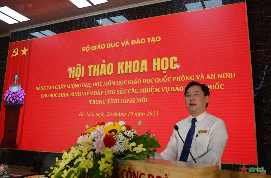 Hội thảo khoa học về nâng cao chất lượng công tác giáo dục quốc phòng và an ninh cho học sinh, sinh viên