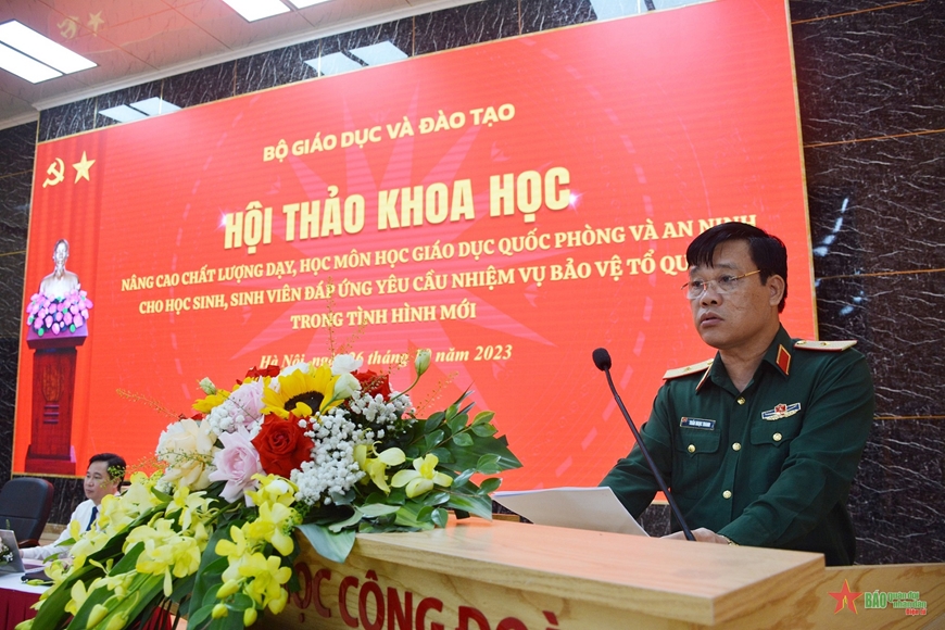 Hội thảo khoa học về nâng cao chất lượng công tác giáo dục quốc phòng và an ninh cho học sinh, sinh viên