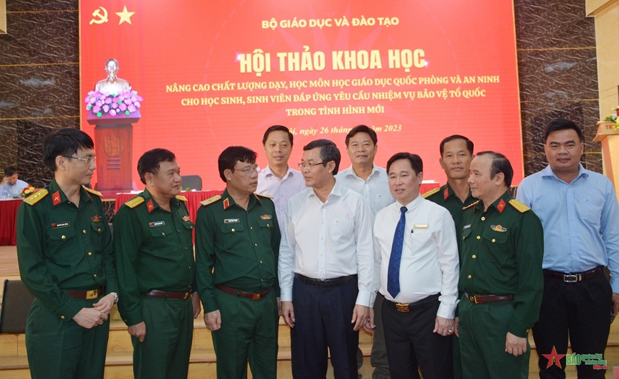 Hội thảo khoa học về nâng cao chất lượng công tác giáo dục quốc phòng và an ninh cho học sinh, sinh viên