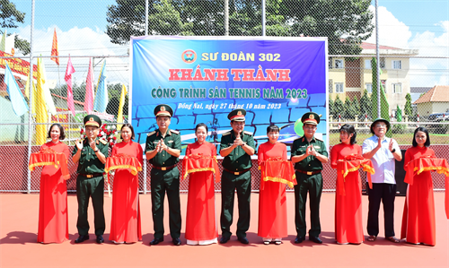 Sư đoàn 302 khánh thành công trình thể thao và nhà sinh hoạt chung