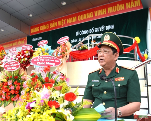 Thượng tướng Huỳnh Chiến Thắng dự Lễ công bố Quyết định thành lập Lữ đoàn Tác chiến điện tử 96