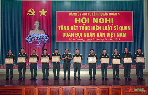 Quân đoàn 4 tổng kết thực hiện Luật Sĩ quan Quân đội nhân dân Việt Nam