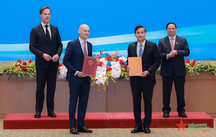 Thủ tướng Phạm Minh Chính hội đàm với Thủ tướng Hà Lan