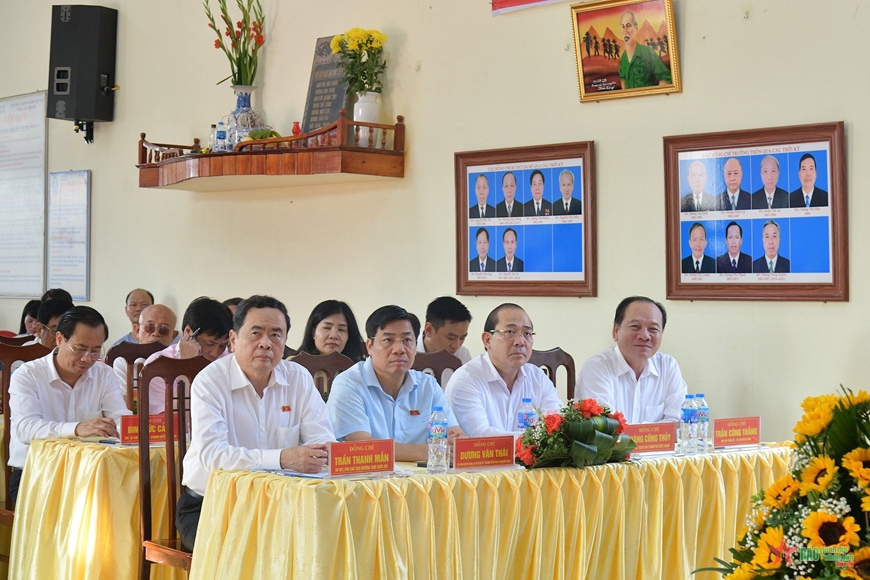 Phó chủ tịch Thường trực Quốc hội Trần Thanh Mẫn dự Ngày hội Đại đoàn kết toàn dân tộc tại Bắc Giang