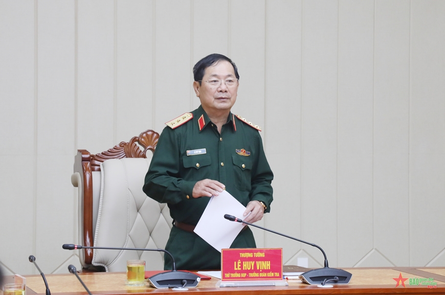 Thượng tướng Lê Huy Vịnh kiểm tra công tác cải cách hành chính, chuyển đổi số tại Quân chủng Hải quân