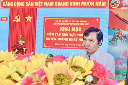 Khai mạc diễn tập khu vực phòng thủ huyện Thống Nhất (Đồng Nai)