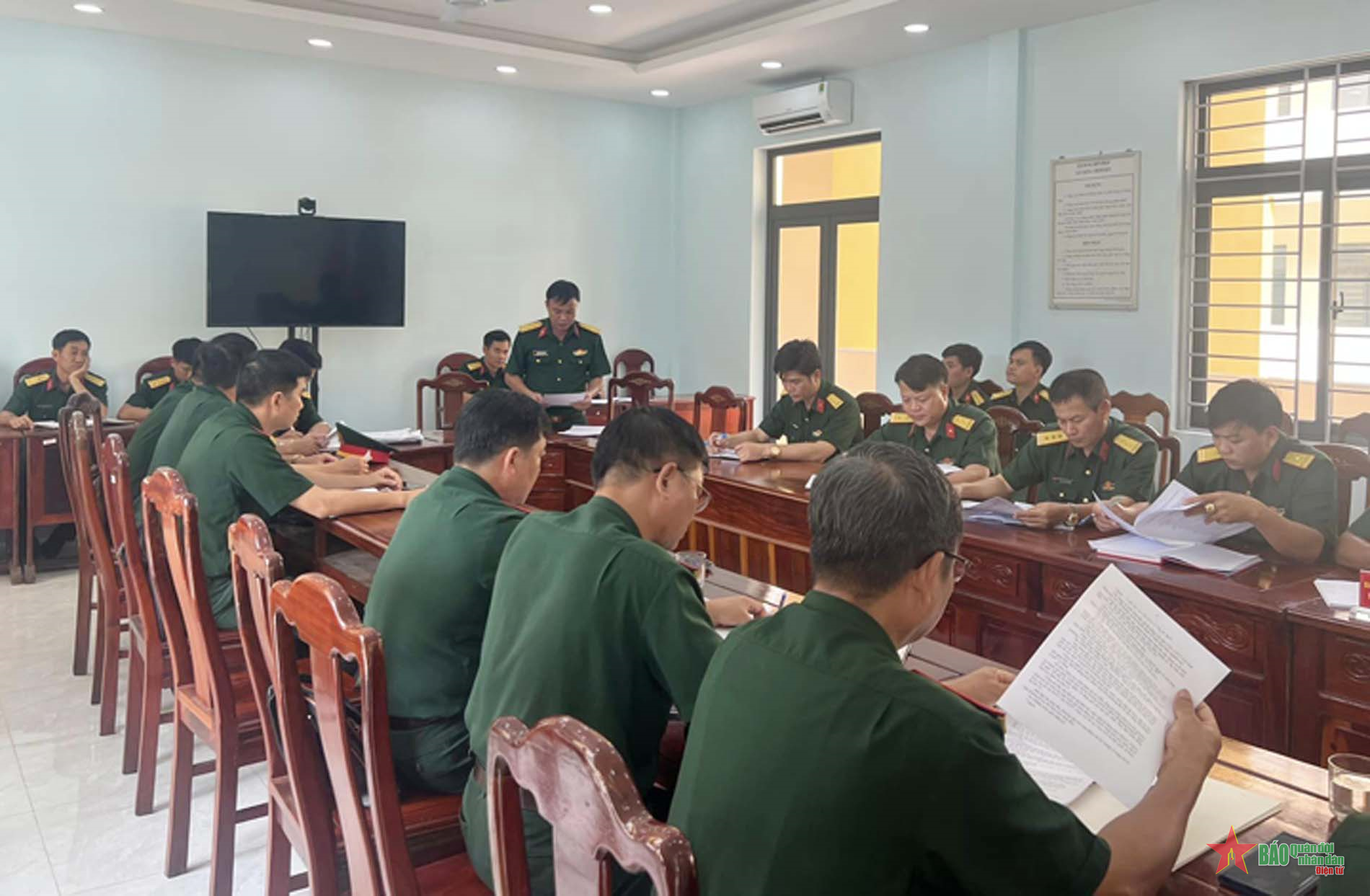 Bộ CHQS tỉnh Bình Phước kiểm tra kết quả thực hiện nhiệm vụ quân sự, quốc phòng