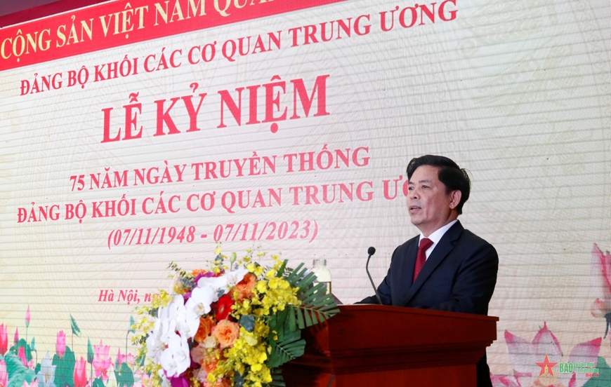 Đồng chí Trương Thị Mai dự lễ kỷ niệm 75 năm Ngày truyền thống Đảng bộ Khối các cơ quan Trung ương