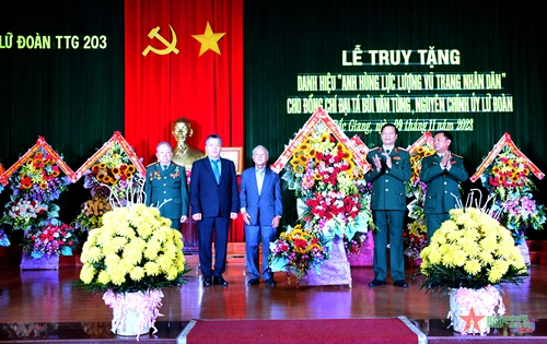 Truy tặng danh hiệu Anh hùng Lực lượng vũ trang nhân dân đối với Đại tá Bùi Văn Tùng​