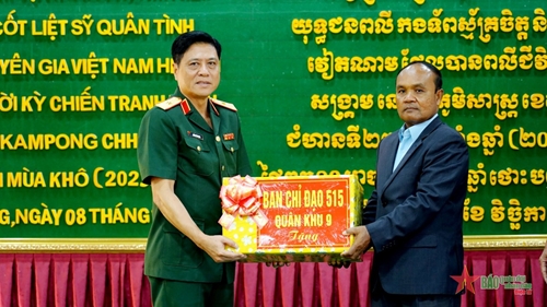 Quân khu 9 và các tỉnh của Campuchia tăng cường hợp tác về tìm kiếm hài cốt liệt sĩ