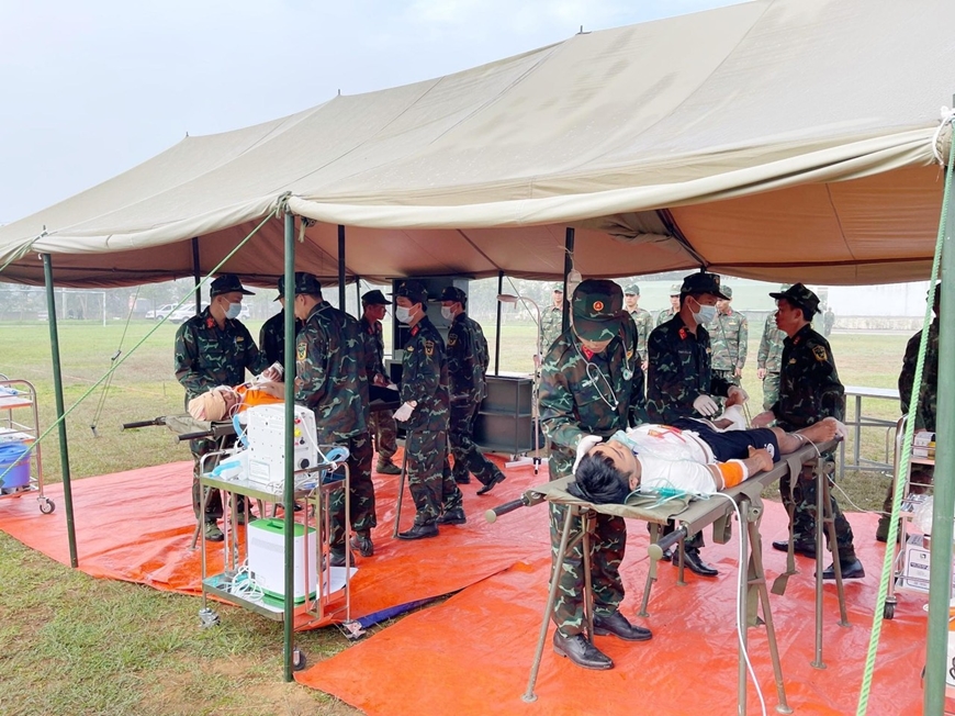 Kon Tum: Kiểm tra công tác chuẩn bị diễn tập quân y 3 nước Việt Nam – Lào - Campuchia
