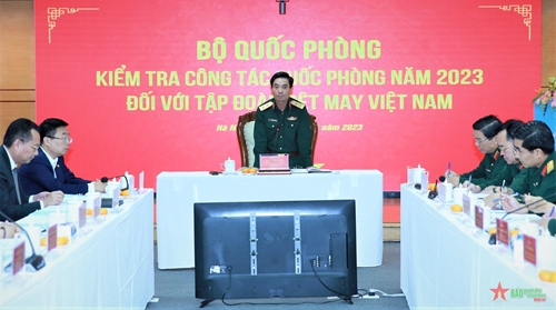 Bộ Quốc phòng kiểm tra công tác quốc phòng tại Tập đoàn Dệt may Việt Nam