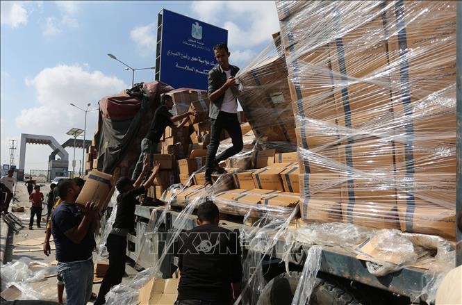Xung đột Hamas - Israel: Ai Cập cung cấp thêm 650 tấn lương thực cho người Palestine ở dải Gaza