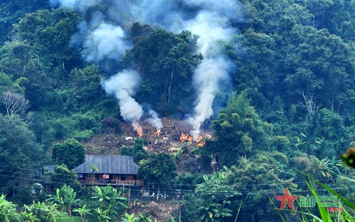 TP Điện Biên Phủ: Diễn tập nâng cao nhận thức của người dân về công tác phòng cháy, chữa cháy rừng