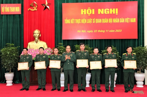 Bộ Tổng Tham mưu tổng kết thực hiện Luật Sĩ quan Quân đội nhân dân Việt Nam