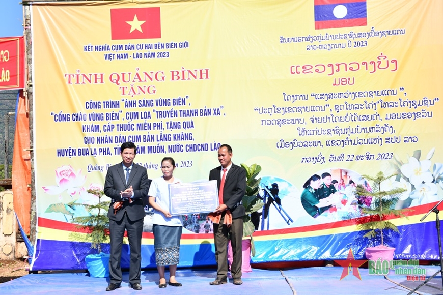 Nhiều hoạt động thiết thực trong chương trình kết nghĩa cụm dân cư hai bên biên giới