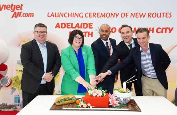 Đường bay đến Perth, Adelaide của Vietjet vừa khai trương