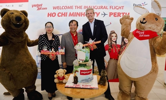 Đường bay đến Perth, Adelaide của Vietjet vừa khai trương