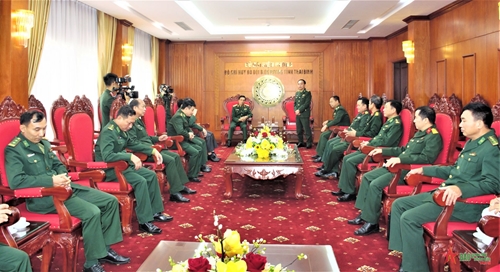 Trung tướng Nguyễn Doãn Anh thăm, làm việc với Bộ đội Biên phòng tỉnh Thái Bình