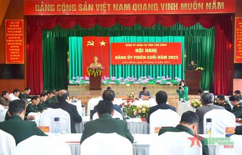 Đảng ủy Quân sự tỉnh Lâm Đồng: Xác định hai khâu đột phá trong năm 2024