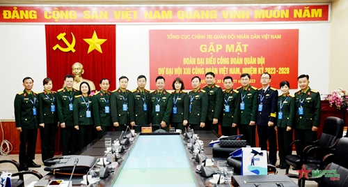 15 đại biểu Công đoàn Quân đội dự Đại hội XIII Công đoàn Việt Nam​