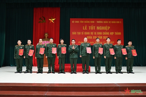 Quảng Ninh: 59 học viên được phong quân hàm Thiếu úy sĩ quan dự bị

