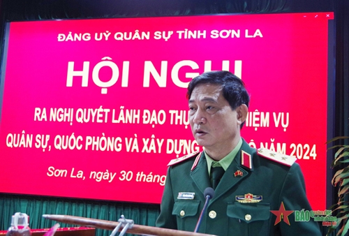 Đảng ủy Quân sự tỉnh Sơn La ra nghị quyết lãnh đạo năm 2024