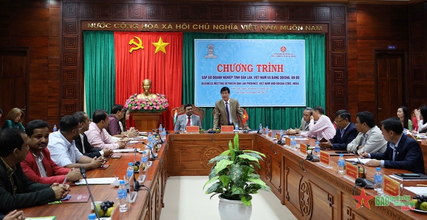 Doanh nghiệp tỉnh Đắk Lắk và bang Odisha (Ấn Độ) trao đổi đề xuất hợp tác nhiều lĩnh vực