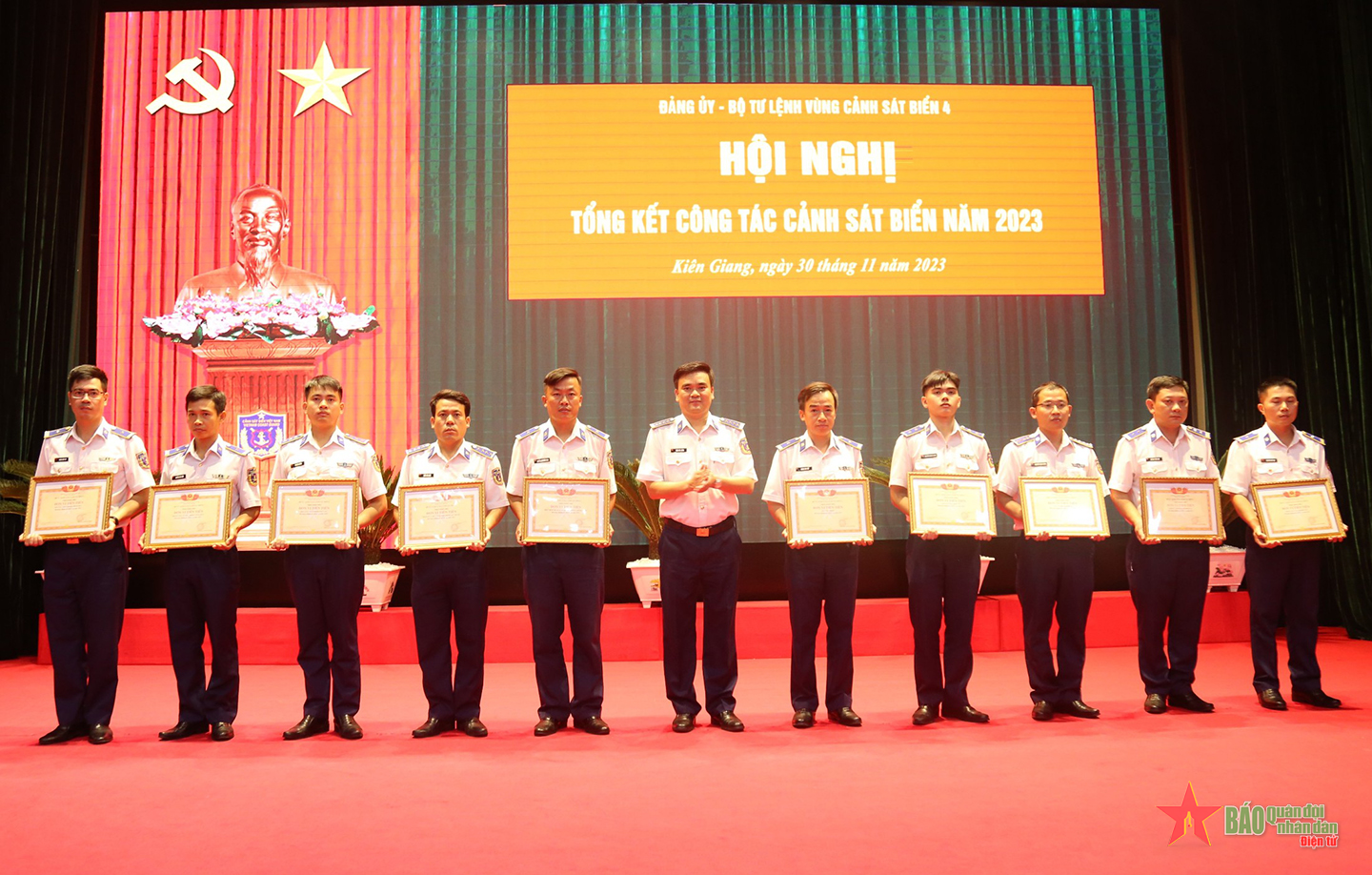 Vùng Cảnh sát biển 4 hoàn thành tốt nhiệm vụ năm 2023