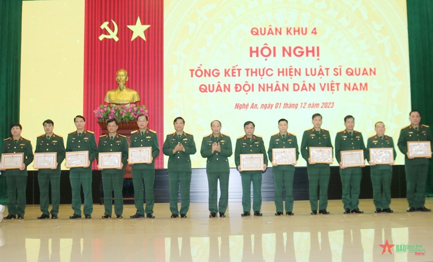 Quân khu 4 tổng kết thực hiện Luật Sĩ quan Quân đội nhân dân Việt Nam