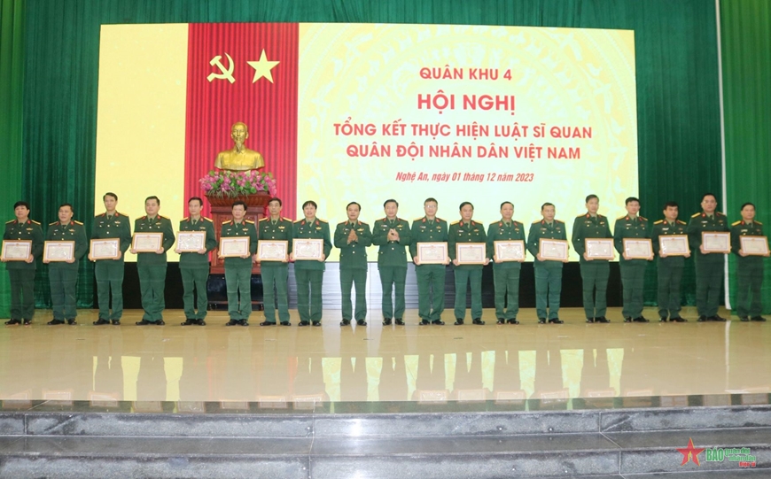 Quân khu 4 tổng kết thực hiện Luật Sĩ quan Quân đội nhân dân Việt Nam