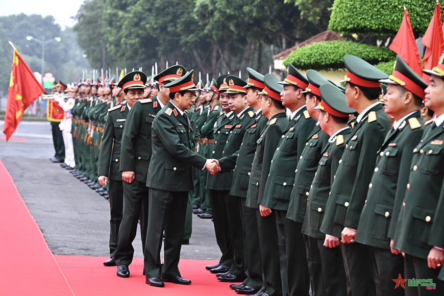 Lãnh đạo Quân ủy Trung ương, Bộ Quốc phòng dự lễ công bố Quyết định thành lập Quân đoàn 12