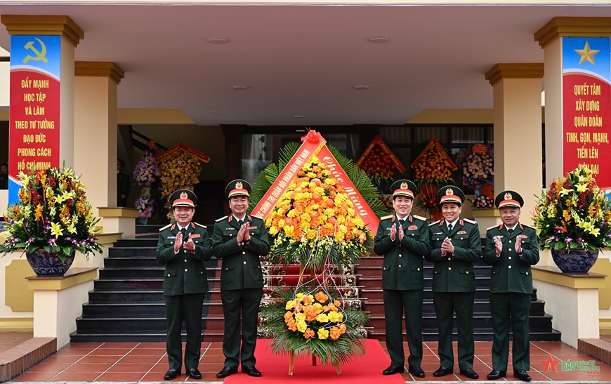 Lãnh đạo Quân ủy Trung ương, Bộ Quốc phòng dự lễ công bố Quyết định thành lập Quân đoàn 12