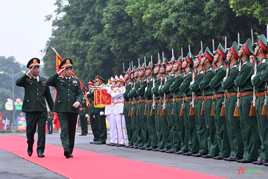 Lãnh đạo Quân ủy Trung ương, Bộ Quốc phòng dự lễ công bố Quyết định thành lập Quân đoàn 12