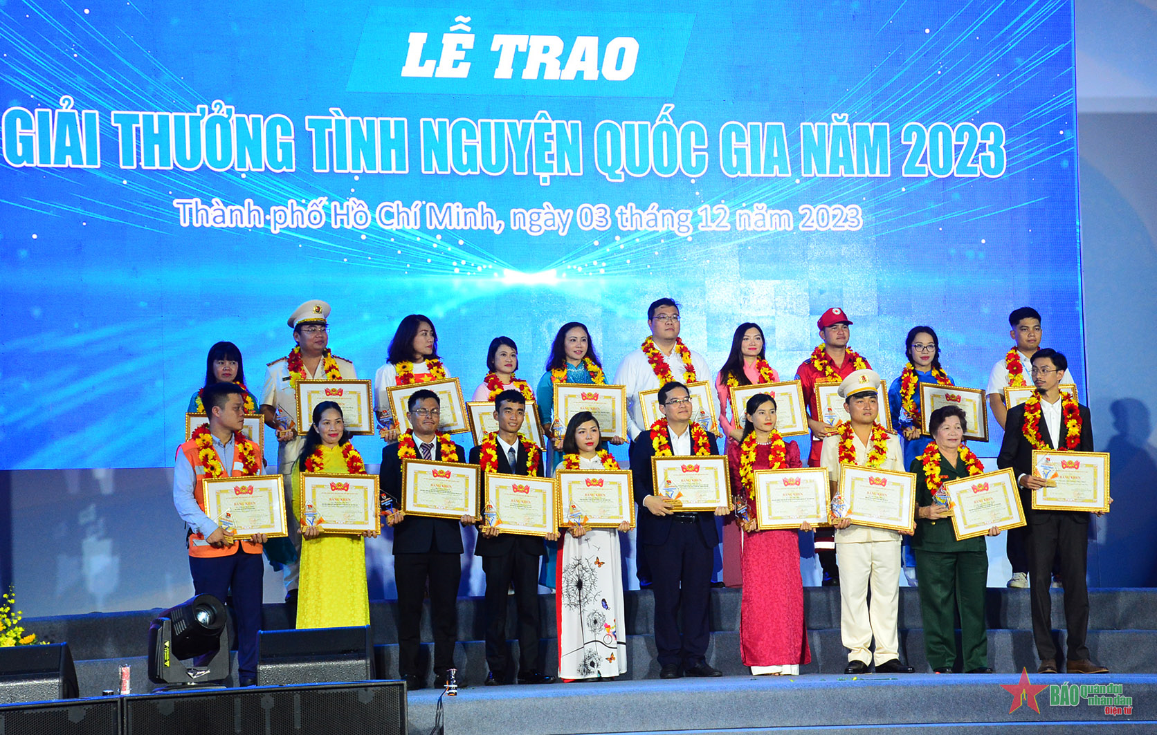 Trao Giải thưởng Tình nguyện Quốc gia năm 2023 tặng 20 tập thể, cá nhân