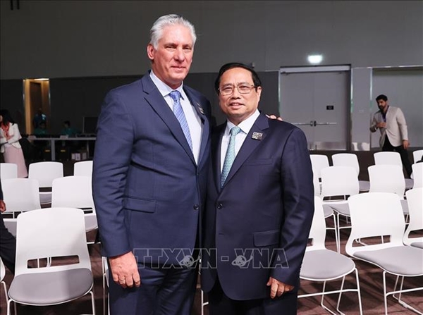 Thủ tướng Chính phủ Phạm Minh Chính gặp Chủ tịch Cuba Miguel Díaz-Canel và tiếp Chủ tịch Ngân hàng thế giới Ajay Banga