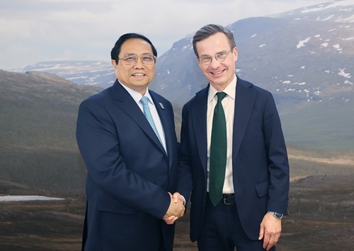 Thủ tướng Chính phủ Phạm Minh Chính gặp Thủ tướng Thụy Điển 
