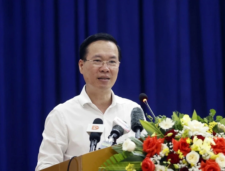 Chủ tịch nước Võ Văn Thưởng tiếp xúc cử tri, báo cáo kết quả Kỳ họp thứ sáu, Quốc hội khóa XV