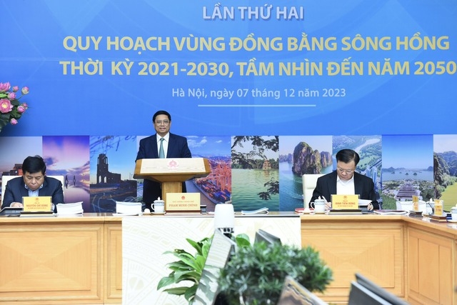 Thủ tướng Chính phủ Phạm Minh Chính chủ trì hội nghị về quy hoạch vùng Đồng bằng sông Hồng