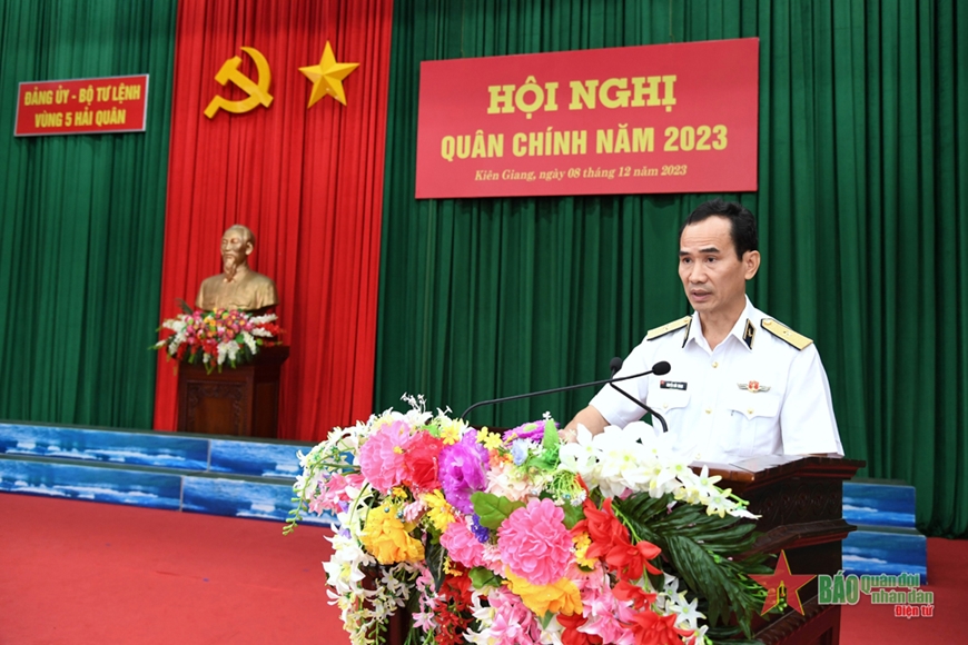 Vùng 5 Hải quân hoàn thành xuất sắc nhiệm vụ bảo vệ vững chắc chủ quyền biển, đảo Tây Nam của Tổ quốc