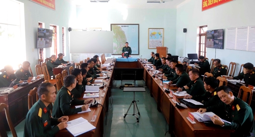 Quân khu 5 họp Sở chỉ huy phía trước phục vụ Hội nghị quốc phòng 3 nước Việt Nam, Lào và Campuchia