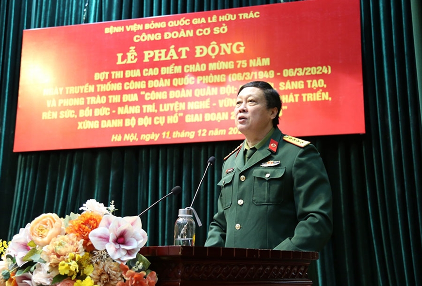 Bệnh viện Bỏng Quốc gia Lê Hữu Trác (Học viện Quân y) phát động thi đua chủ đề “75 ngày hành động kiểu mẫu”
