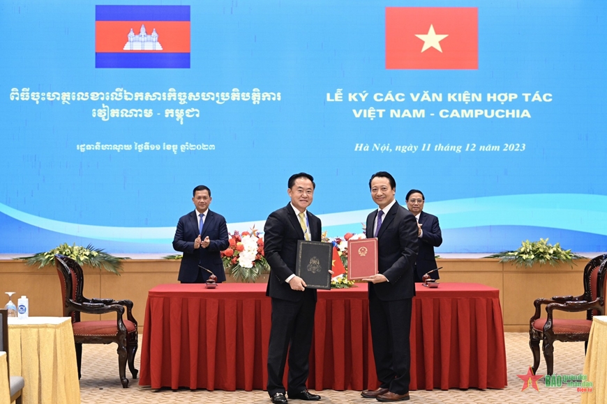Thủ tướng Phạm Minh Chính hội đàm với Thủ tướng Campuchia Hun Manet