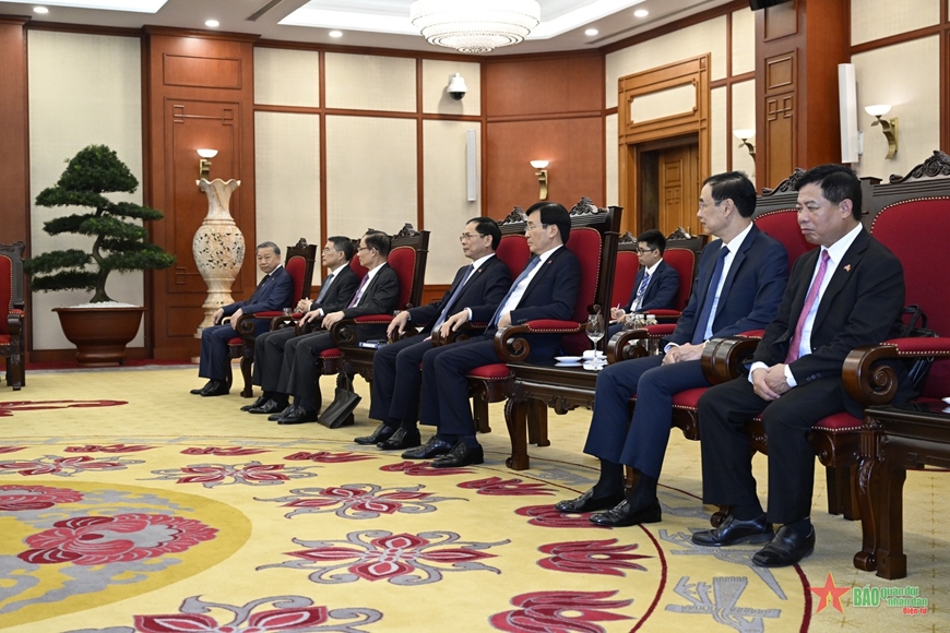 Tổng Bí thư Nguyễn Phú Trọng tiếp Thủ tướng Campuchia Hun Manet