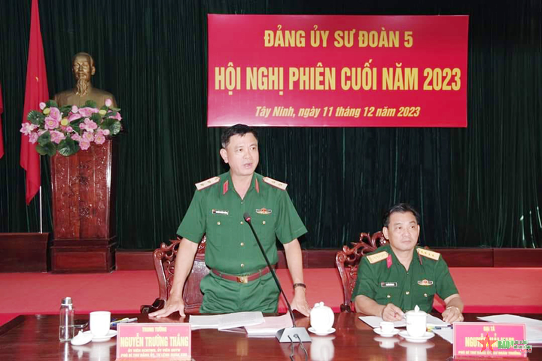 Đảng ủy Sư đoàn 5 tổ chức Hội nghị phiên cuối năm 2023
