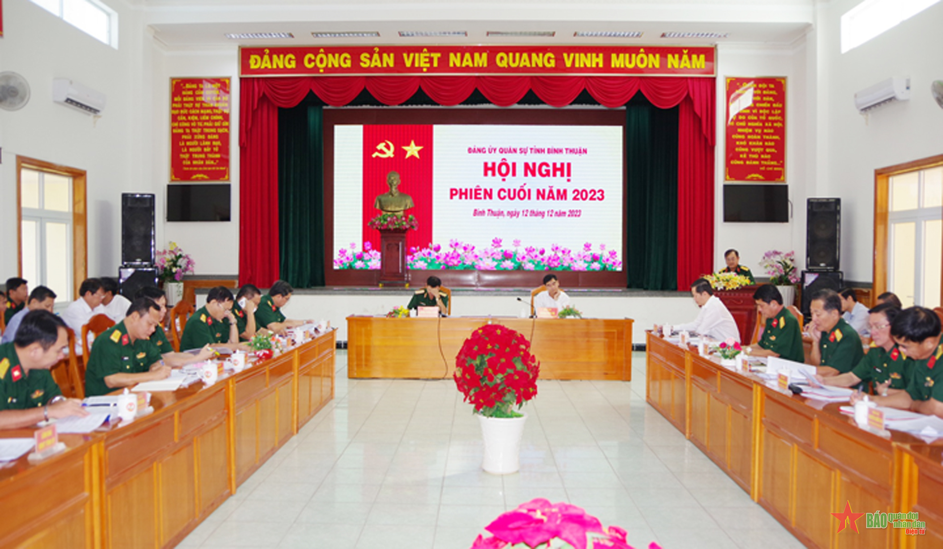 Đảng ủy Quân sự tỉnh Bình Thuận tổ chức Hội nghị phiên cuối năm 2023